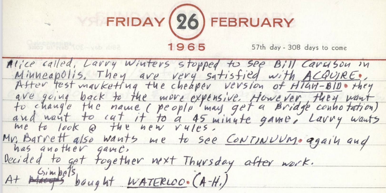 diary